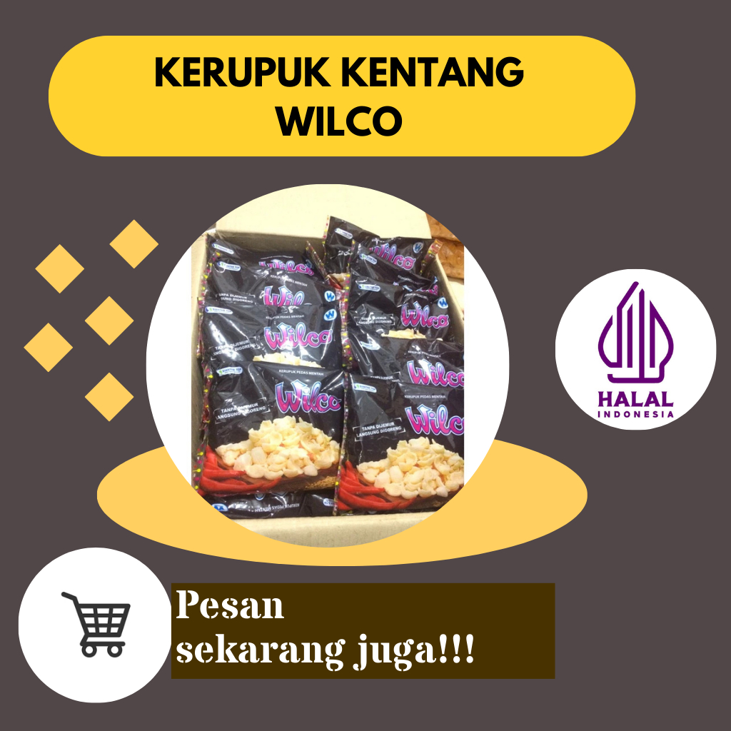 

Kerupuk kentang wilco 350gr Krupuk enak dan renyah