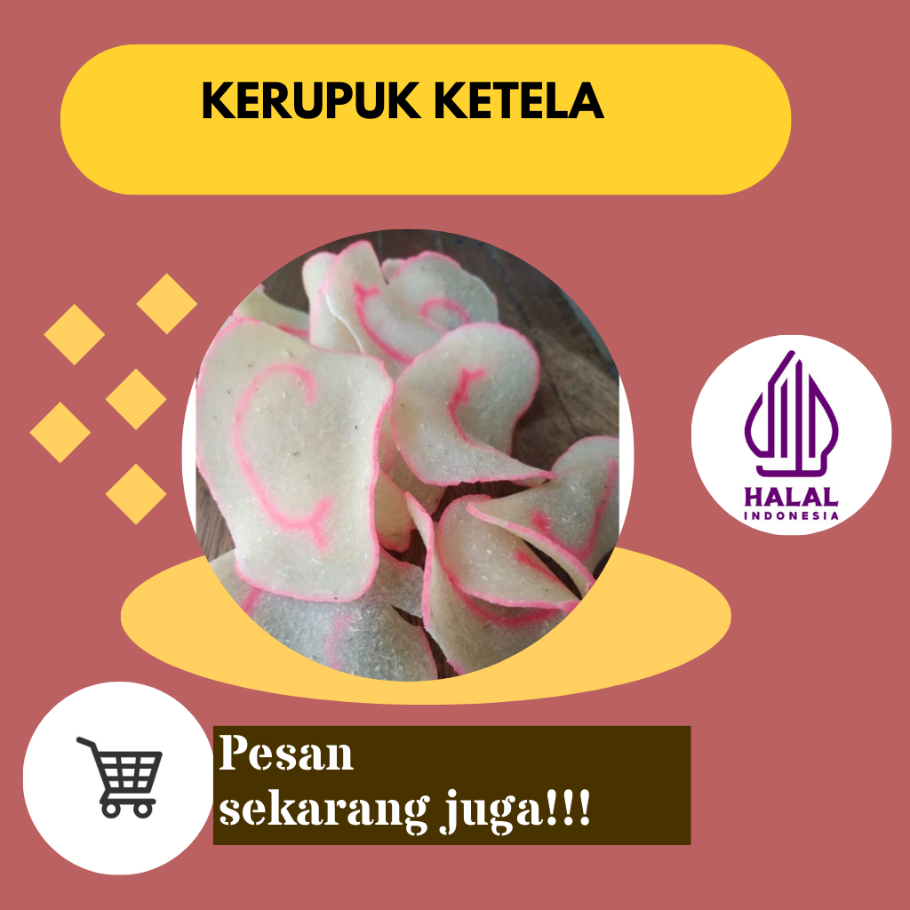 

Kerupuk ketela merah putih Krupuk ketela renyah