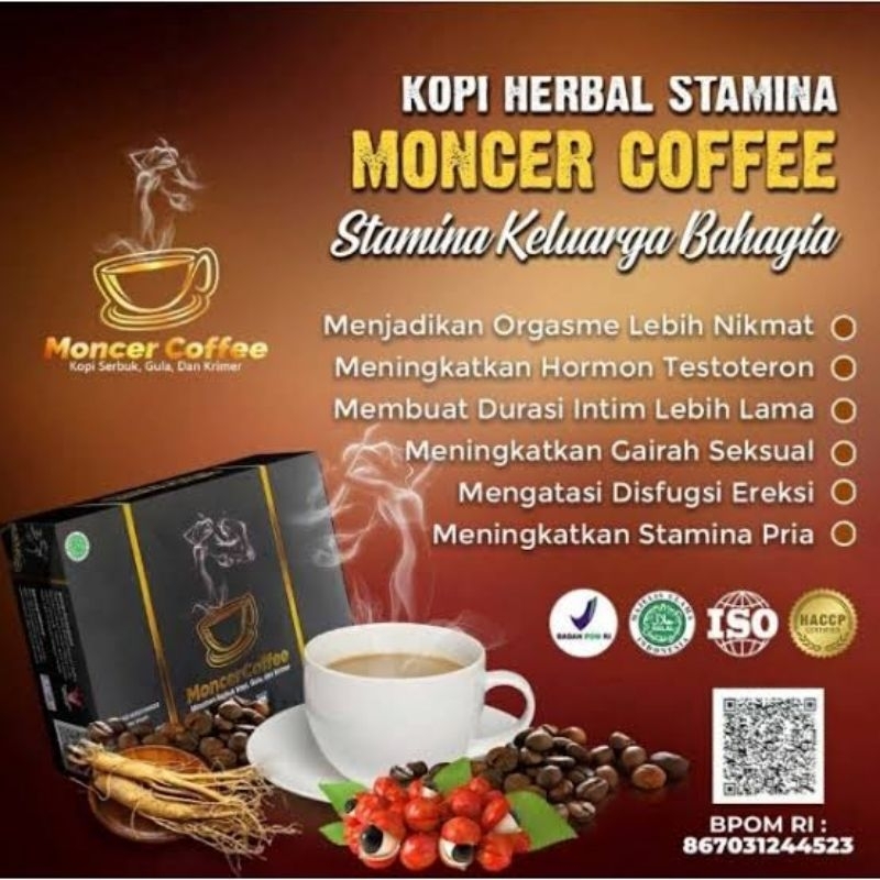 

nfMonc3rKopi Original Coffee Stamina Ginseng Sudah BPOM & HALAL