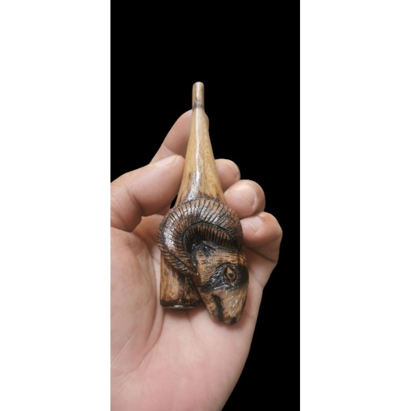 pipa roko kayu motip ukiran once pipa roko