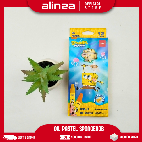 

Deli Oil Pastel 1 Set 12 Warna Edisi Spongebob Deli C218-12