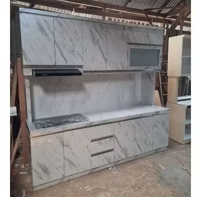 kitchen set 6 pintu / lemari dapur 6 pintu / lemari sayur