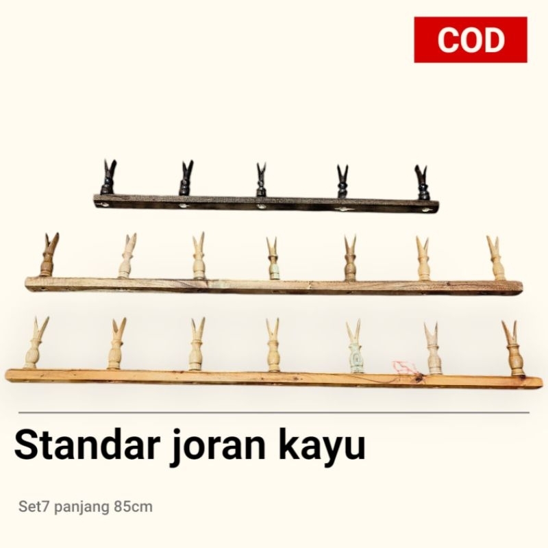 standar joran kayu dudukan joran pancing set5-set7