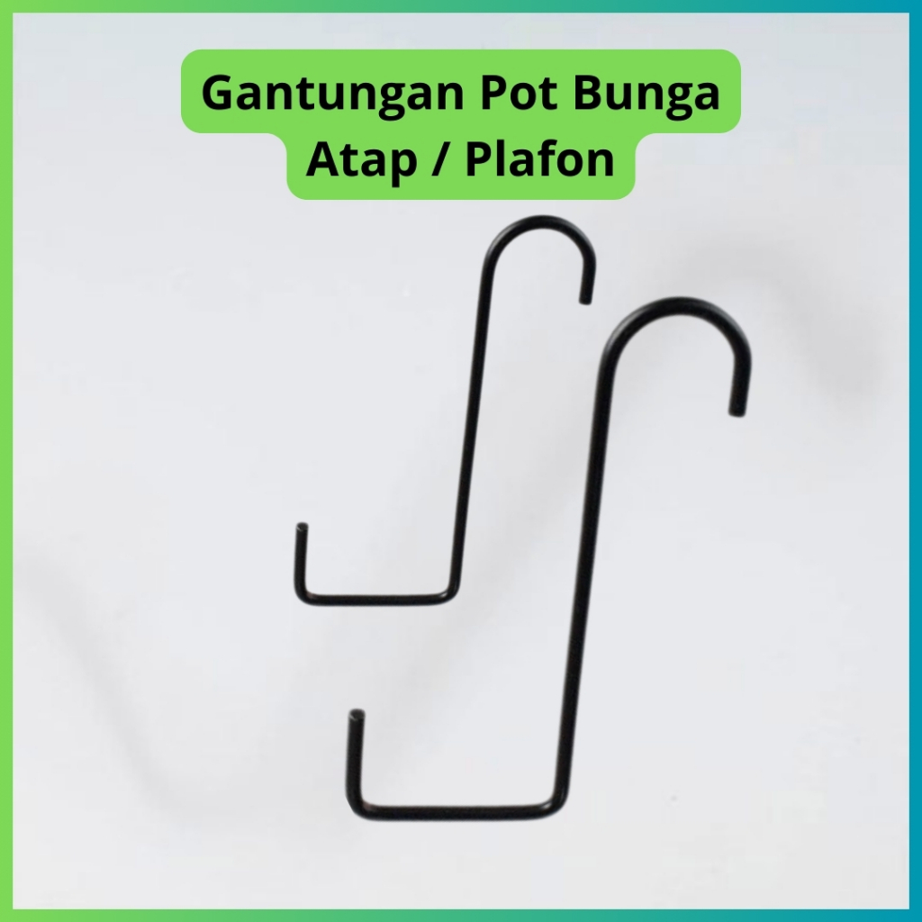 Cantolan S Besi Gantungan Pot Bunga Hook Serbaguna Pengait Atap Plafon
