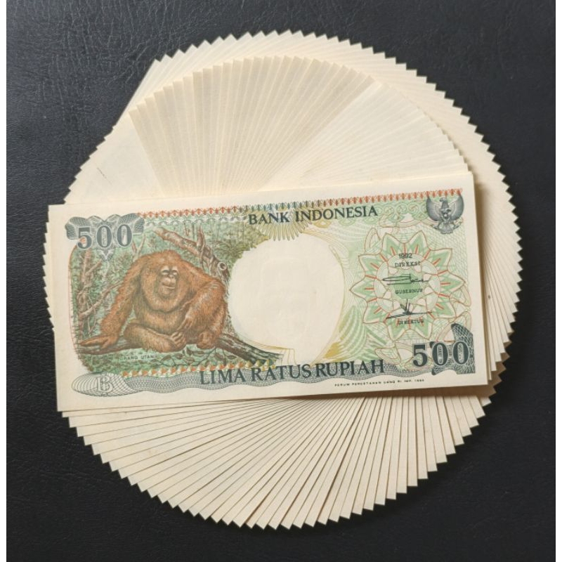 Uang Kertas Kuno 500 rupiah Orang utan