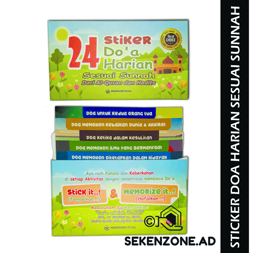 

Sticker Doa Harian Shahih dari Al-Qur'an & Sunnah (Isi 24 Pcs) - Edisi Anak
