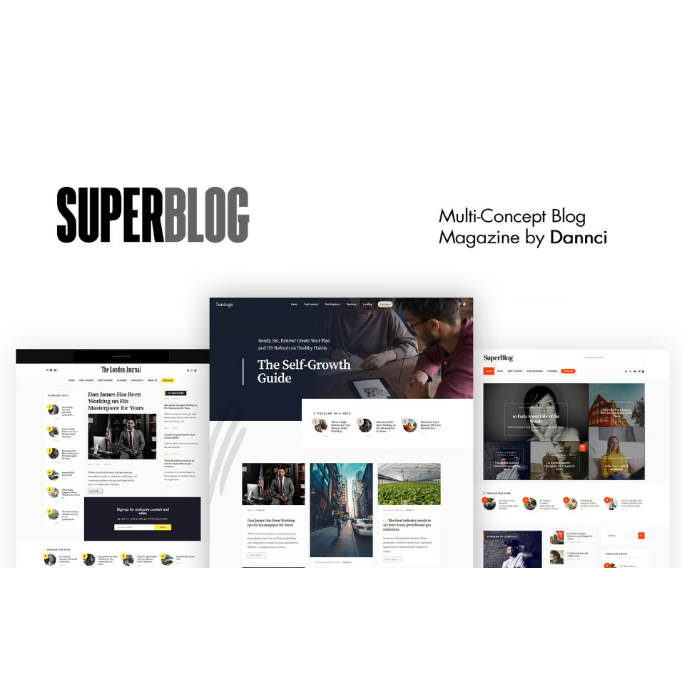 (Template Premium) SuperBlog - Powerful Blog & Magazine Theme