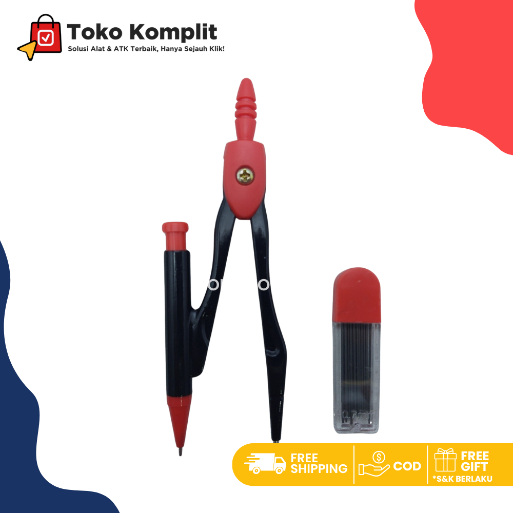 

Komplit - Jangka Set Jianfen 8049/Jangka Besi/Jangka Plus Pensil mekanik
