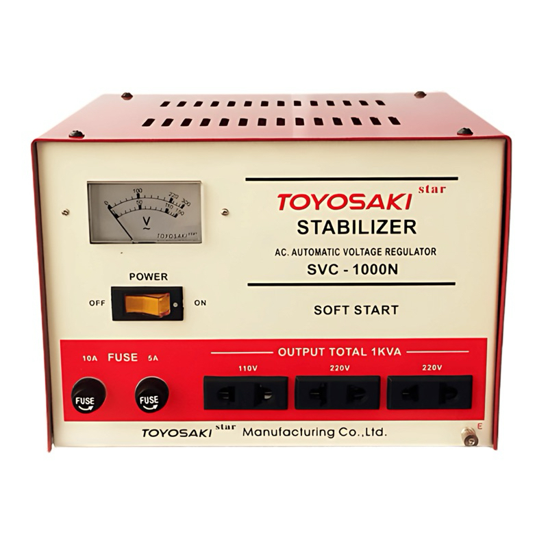 STABILIZER STAVOL TOYOSAKI SVC-1000N (LISTRIK STABIL 220VOLT)