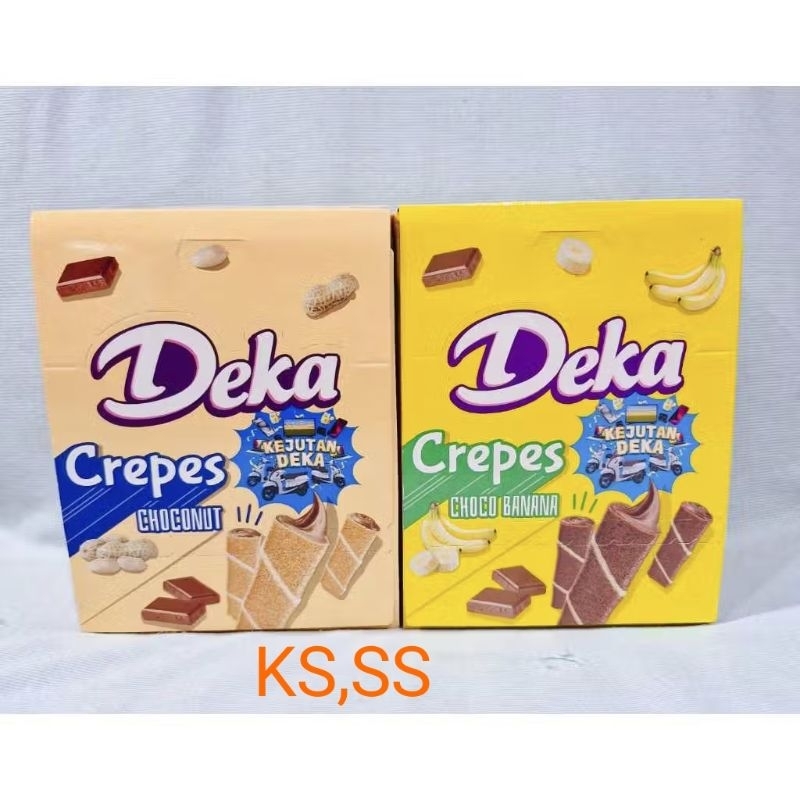 

SS - 1 Pack Deka Crepes isi 12 pcs / Deka Crepes Dua Kelinci / Deka Crepes Choconut