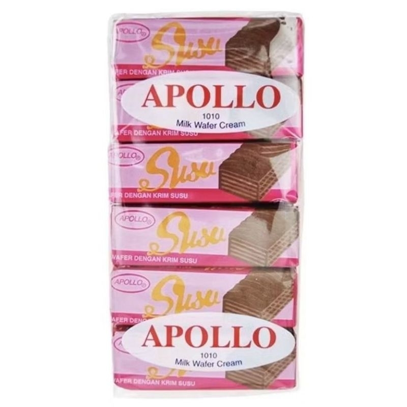 

Apollo Wafer Krim Susu Isi 12x12gr - Wafer Renyah Berlapis Krim Susu Lembut, Camilan Enak untuk Semua Usia