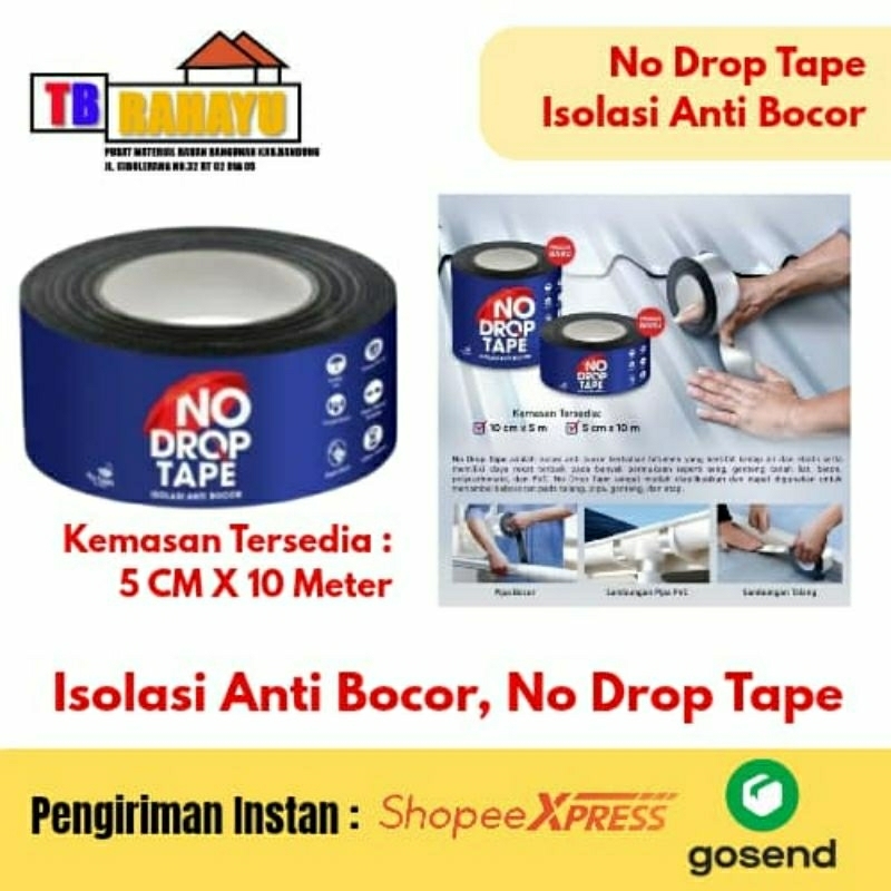No Drop Tape Isolasi Anti Bocor, Lakban Anti Bocor No Drop