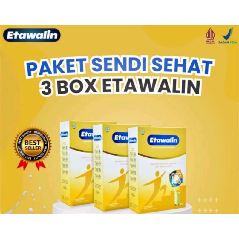 

PAKET 3 BOX SUSU ETAWALIN - Paket Sembuh Susu Sendi Atasi Radang Sendi Nyeri Tulang Cegah
