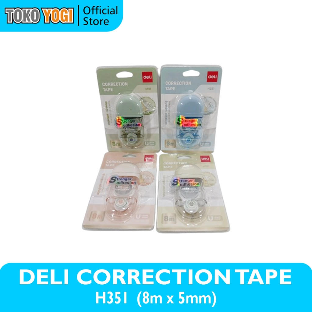 

DELI CORRECTION TAPE H351 8m || TIPE X KERTAS || RANDOM