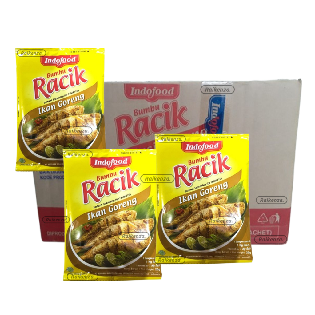 

Indofood Bumbu Racik IKAN GORENG 20gr 1 Dus Isi 200 Pcs Sachet Bumbu Instan Spesial