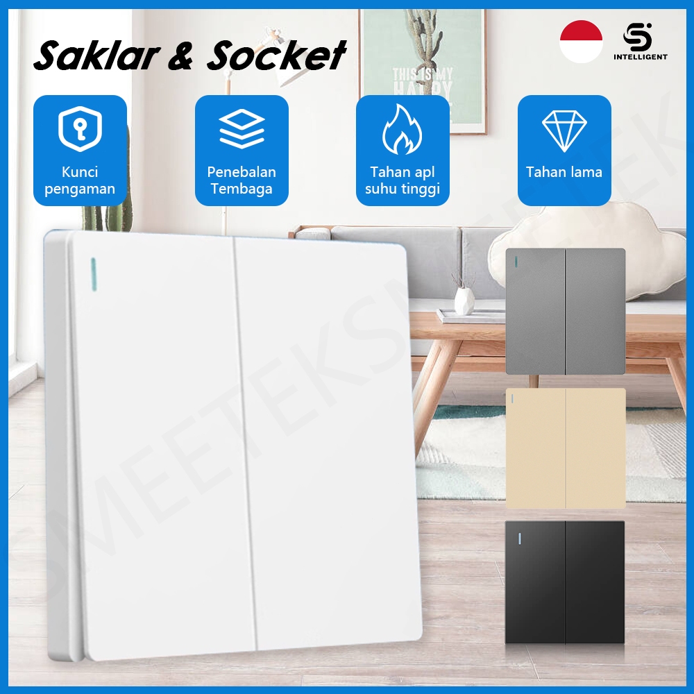 Stop kontak saklar Saklar lampu rumah modern Saklar on off lampu saklar rumah Saklar Rumah Mewah