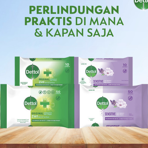 Dettol Wipes Tissue Basah / Tisu Basah Dettol