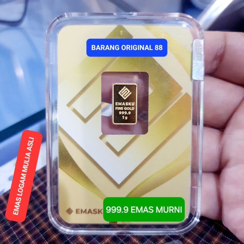 EMAS ANTAM 1 GRAM Hartadinata LOGAM MULIA 999 EmasKITA BullionProtect 1gr ASLI ORIGINAL