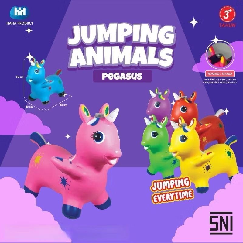 Jumping Animal Musik Pegasus: Kuda Kudaan Anak Bisa Jalan