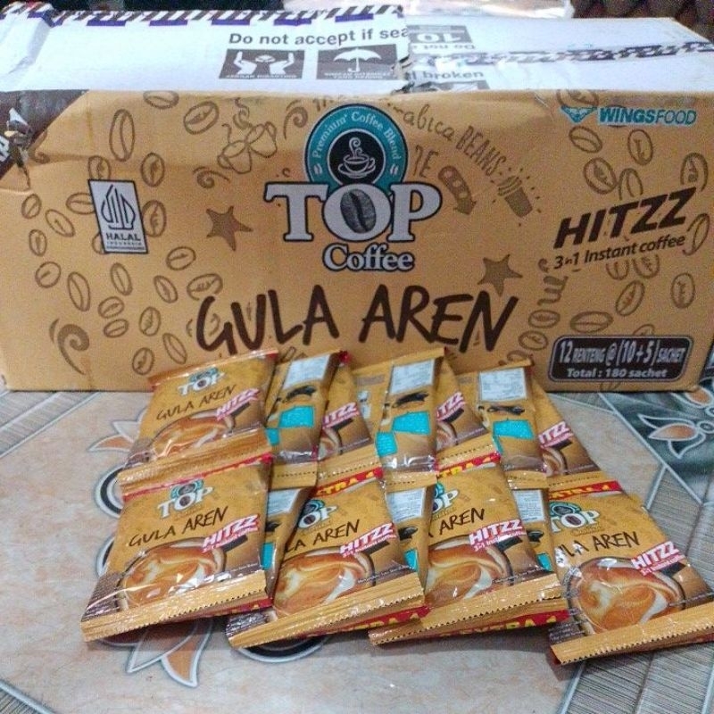 

Kopi Top Gula Aren 1dus isi 180 saset