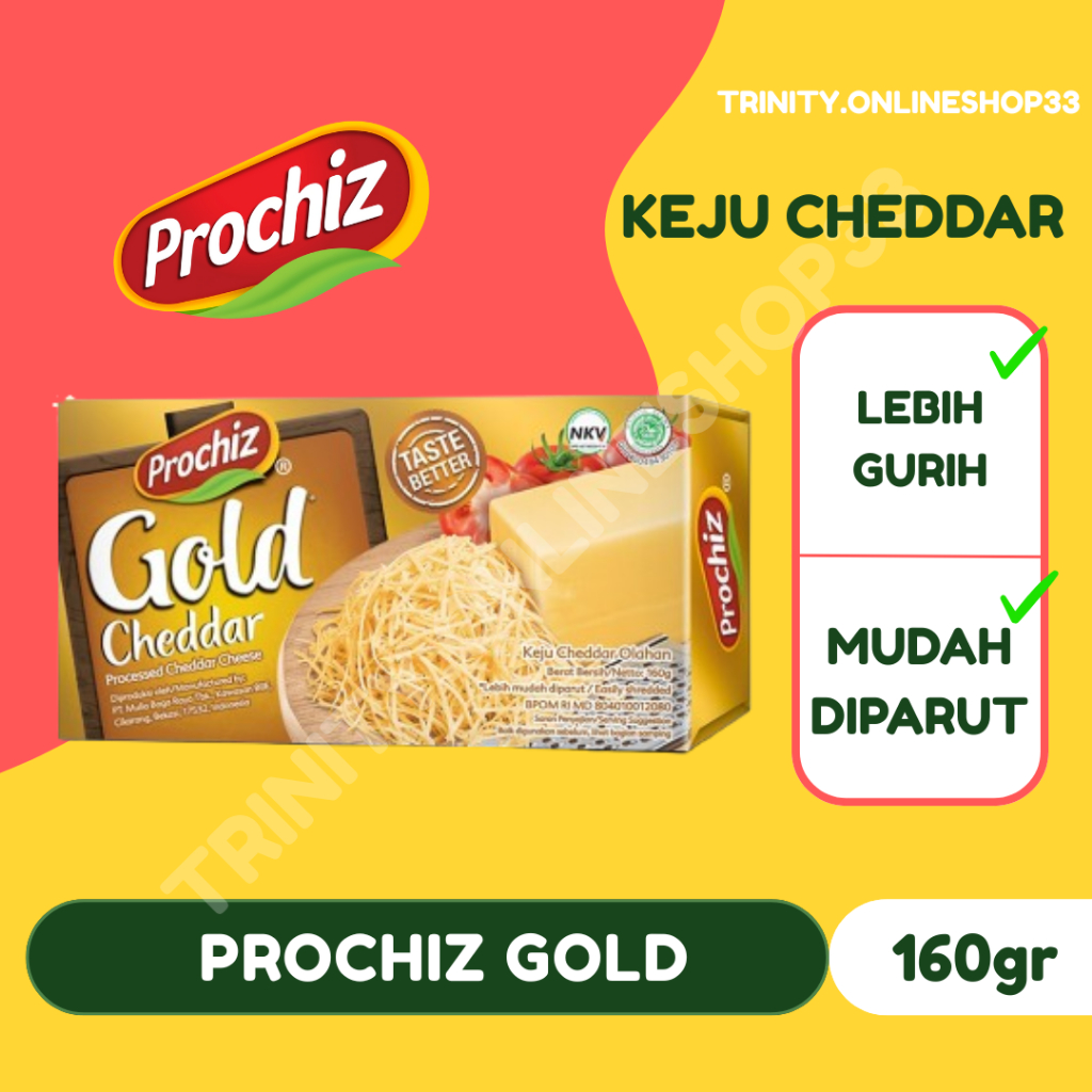 

Keju Prochiz Gold Cheddar Cheese 160gr