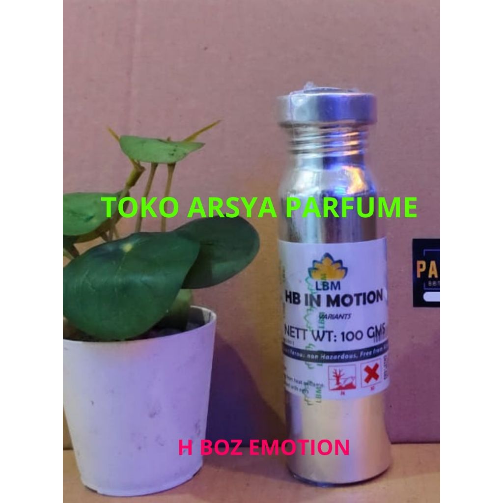 BIBIT PARFUME MURNI AROMA HB EMOTIONS SEGEL PABRIK ORIGINAL LBM 100ML KEMASAN EKONOMIS