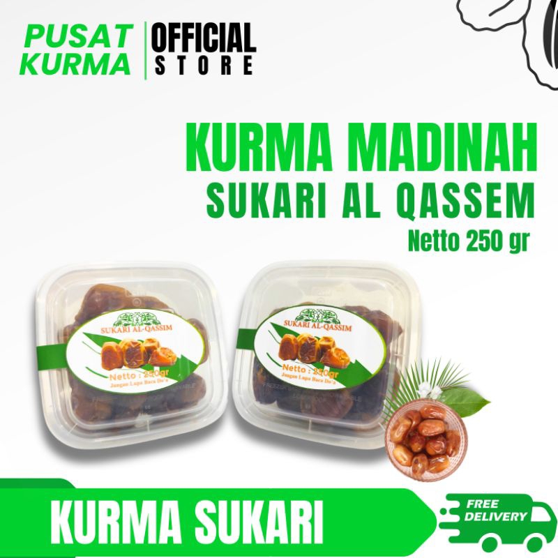 

KURMA SUKARI AL QASSEM ORGANIK 250 GR, 500 GR, 1 KG