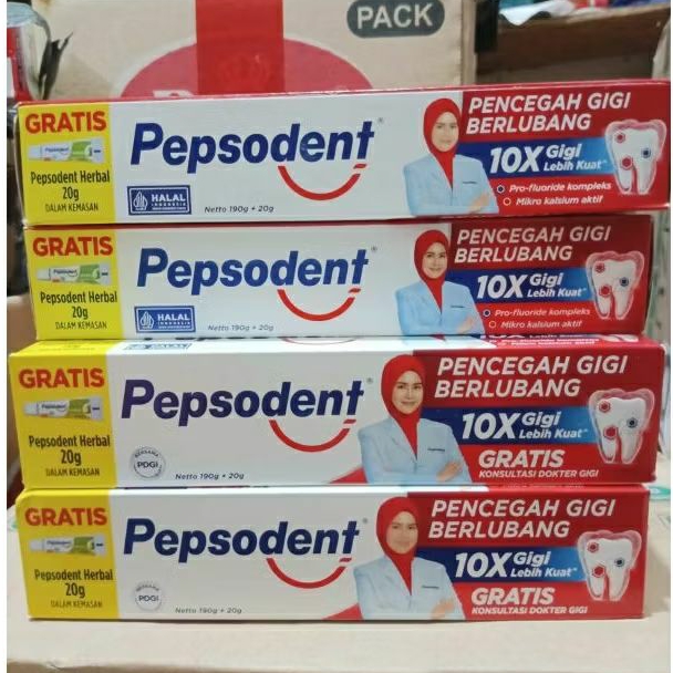 Pepsodent 190g + Pepsodent Herbal 20g