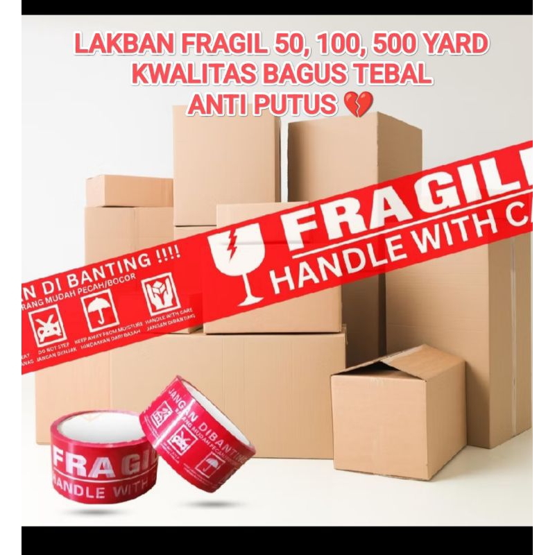 

Lakban FRAGILE 50 100 500 YARD 48MM "2