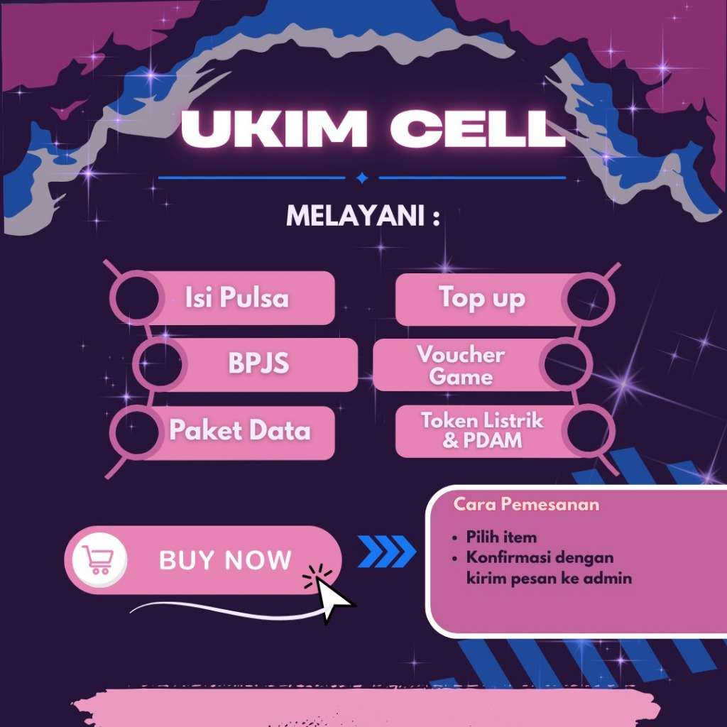 UkimCell: Isi Pulsa, Paket Data, BPJS, Top Up Game, Token Listrik & PDAM - Praktis