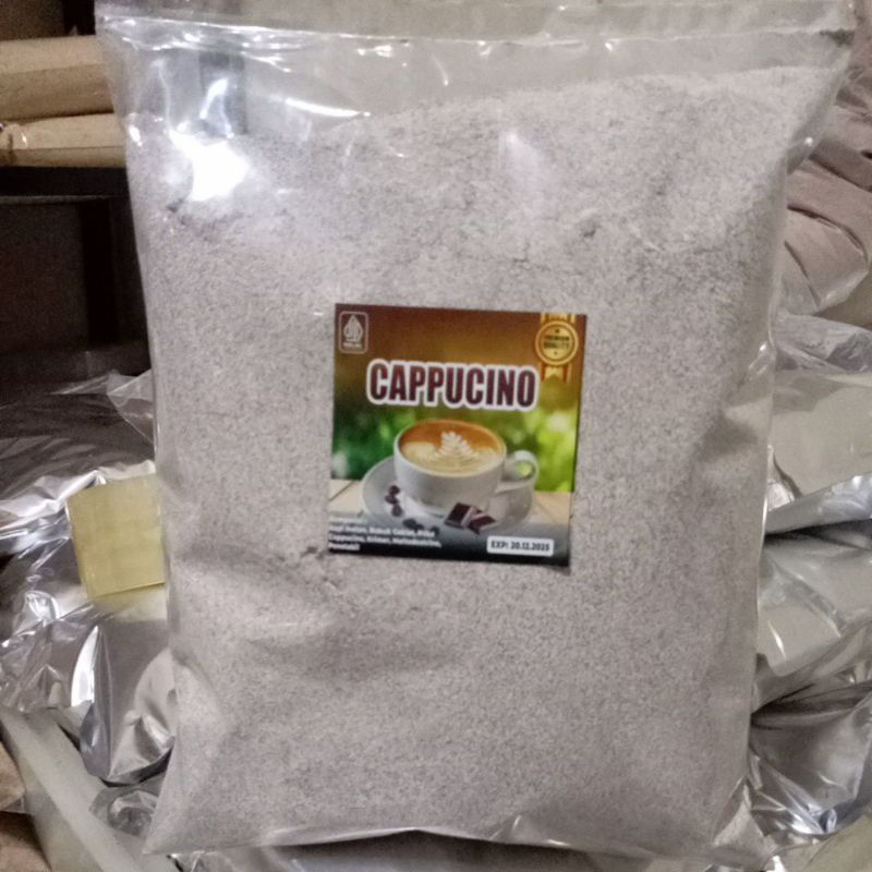 

CAPPUCINO BUBUK 1KG,BUBUK CAPCIN, BUBUK MINUMAN UNTUK ES BLENDER CAPUCINO
