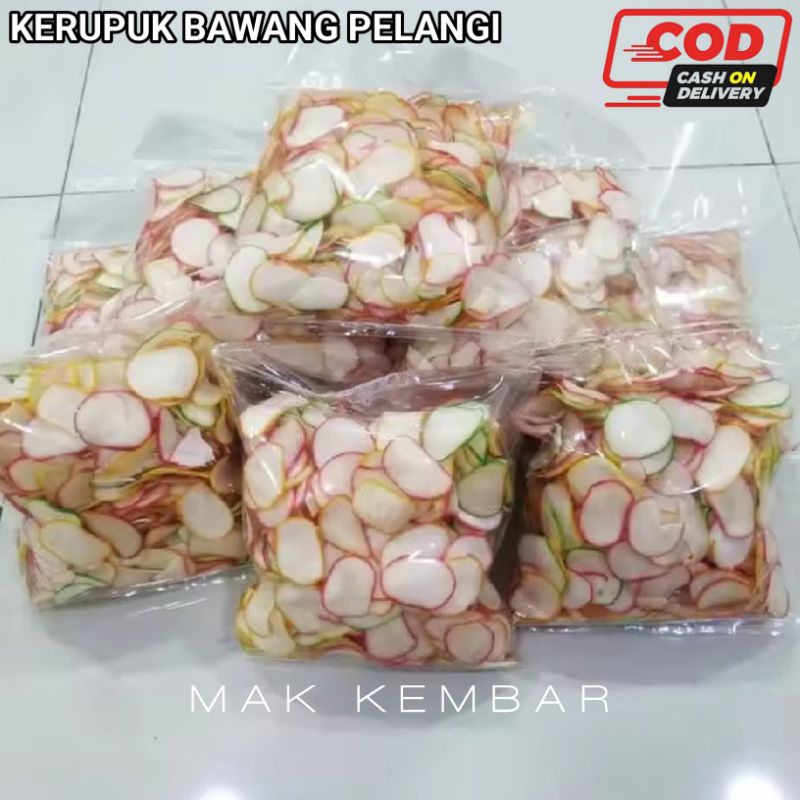 

Kerupuk Bawang Warna Warni 250gram Kerupuk Bawang warna Murah
