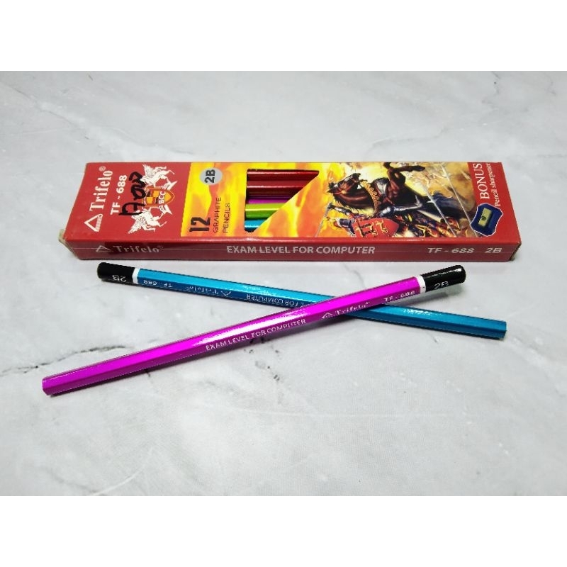

PENSIL TRIFELO 2B TF-688 ISI 12 PCS / PENSIL 2B FREE RAUTAN - TRIFELO