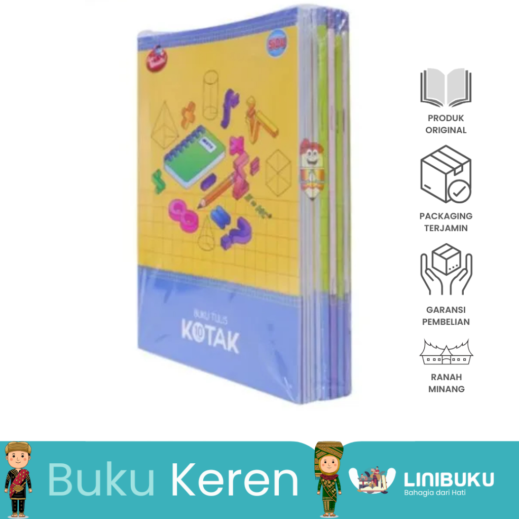 

SiDU Buku Tulis 38 Lembar / Kertas putih tebal 10 buku / KOTAK KECIL - KOTAK BESAR - GARIS 5 - GARIS 3 - BUKU TULIS - PACK - ATK