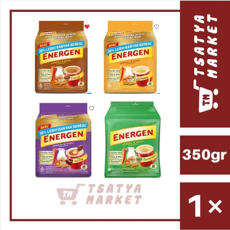 

ENERGEN MINUMAN SEREAL + SUSU 10 SACHET @30GR ALL VARIAN