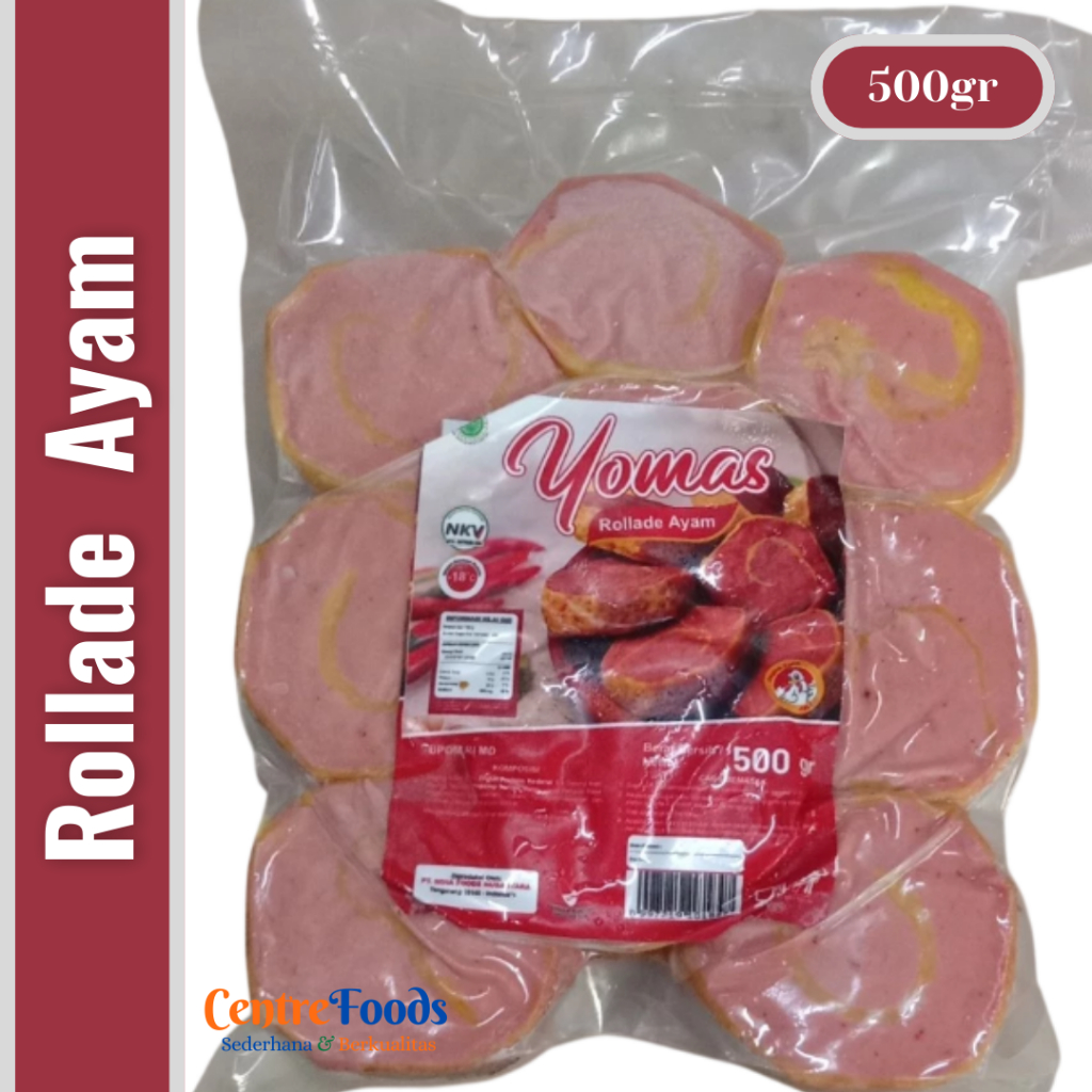 

Rolade Ayam - Chicken Rolade YOMAS | Isi 9 Pcs - 500gr [ Harga Per BKS ]