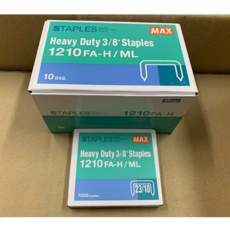 

ISI STAPLES MAX HEAVY DUTY 1210 1213 1215 DAN 1217 / ISI STAPLES JUMBO / ISI STAPLES MAX BESAR / ISI STAPLES TEMBAK