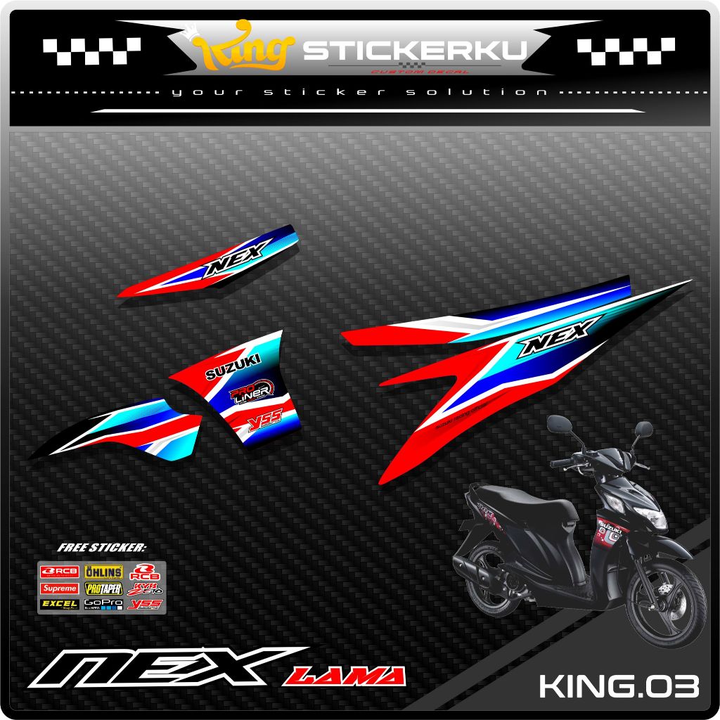 Striping Nex Lama/Old - Sticker Striping Suzuki Nex Lama/Old KS.03