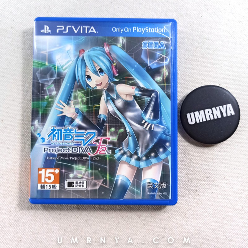 Kaset PS Vita Hatsune Miku Project DIVA F 2nd PSvita Cartridge cd game