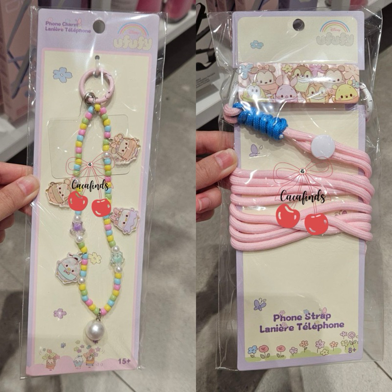 MINISO x Ufufy‼️Beaded Phone Charm / Gantungan Strap HP / Buckle Phone Strap / Lanyard For Phone Dis