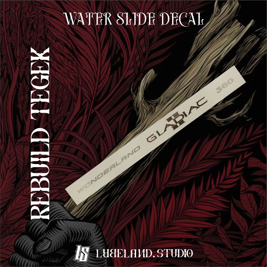 water slide decal replika tegek gladiac