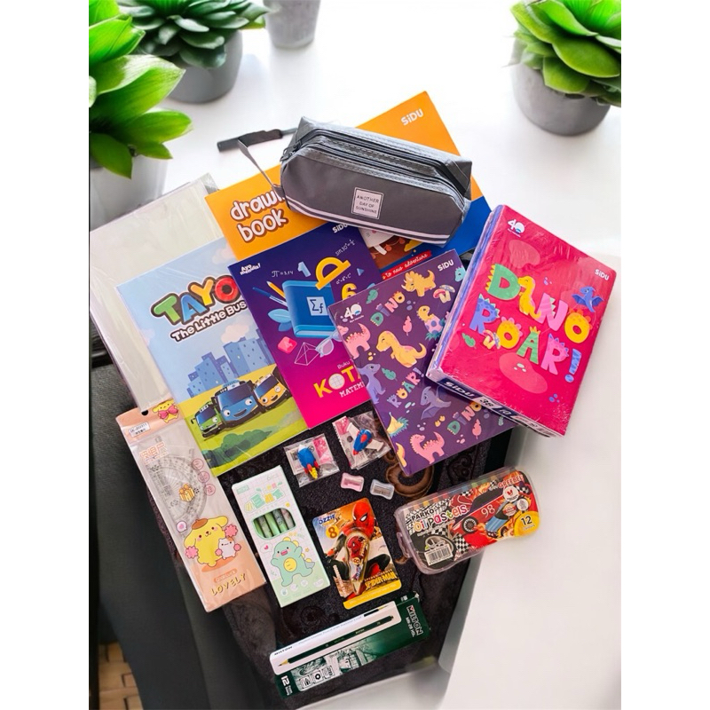 

Paket Alat Tulis Super Lengkap 2 Pack Buku Tulis SIDU 20 Pcs Buku SIDU 38 lembar