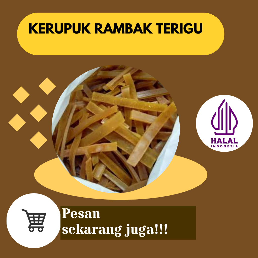 

Kerupuk rambak terigu gurih an renyah