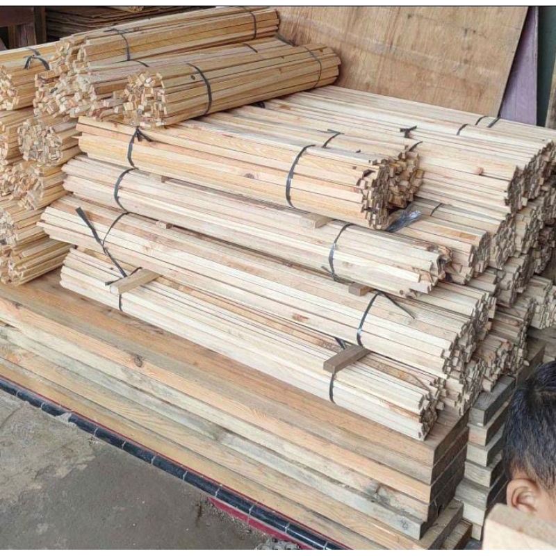 stick kayu kerajinan tangan /stick kayu kotak /stik buat rangka dondang