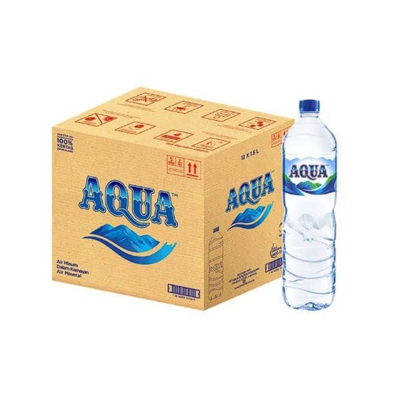 

Aqua air mineral air minum kemasan 300ml 600ml 1500ml