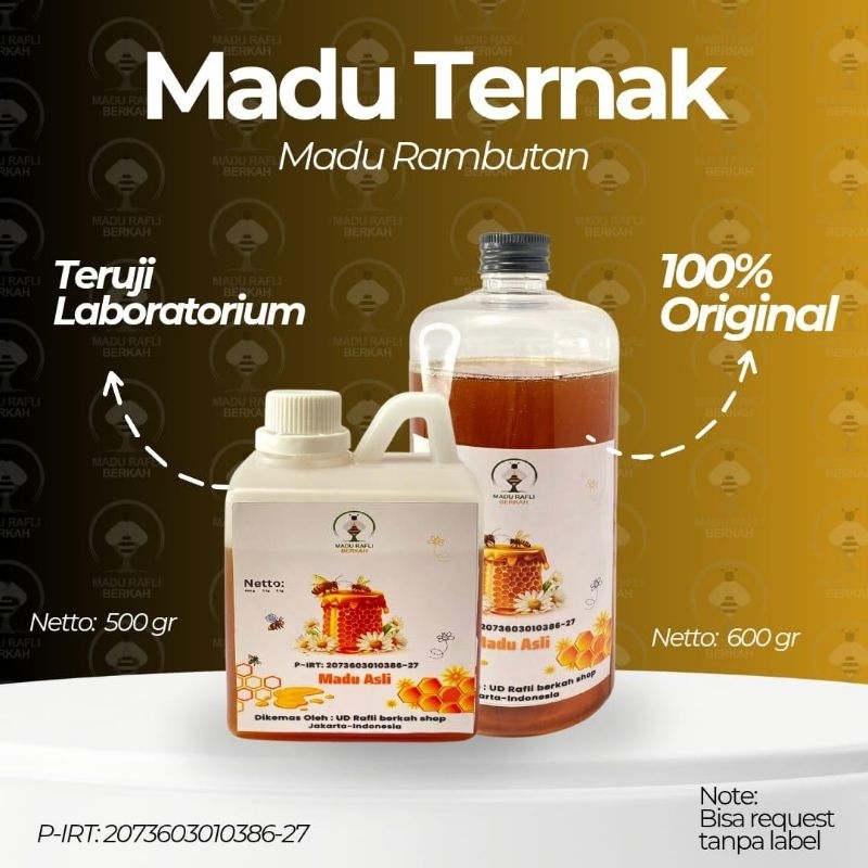 

madu asli madu nektar bunga rambutan 500gr