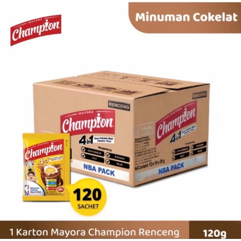 

champion minuman coklat ber energi 1 dus 120pcs