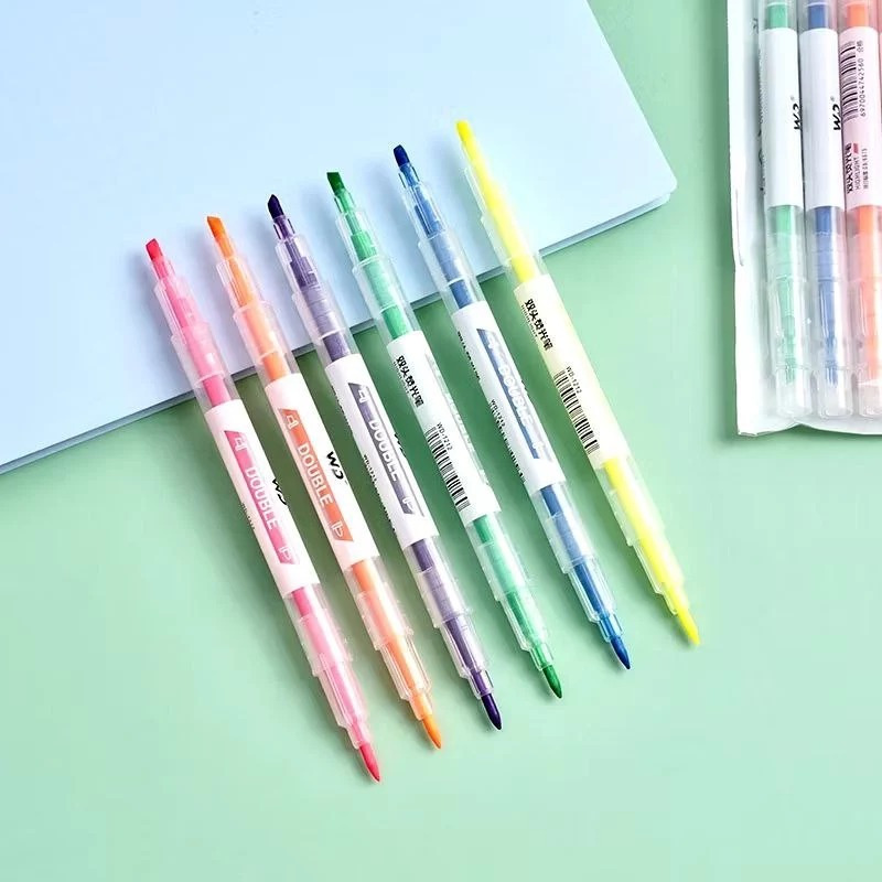 

KGM - Highlighter Ujung Pen 2 Sisi Warna Alat Tulis Stabilo Cantik @1 pcs