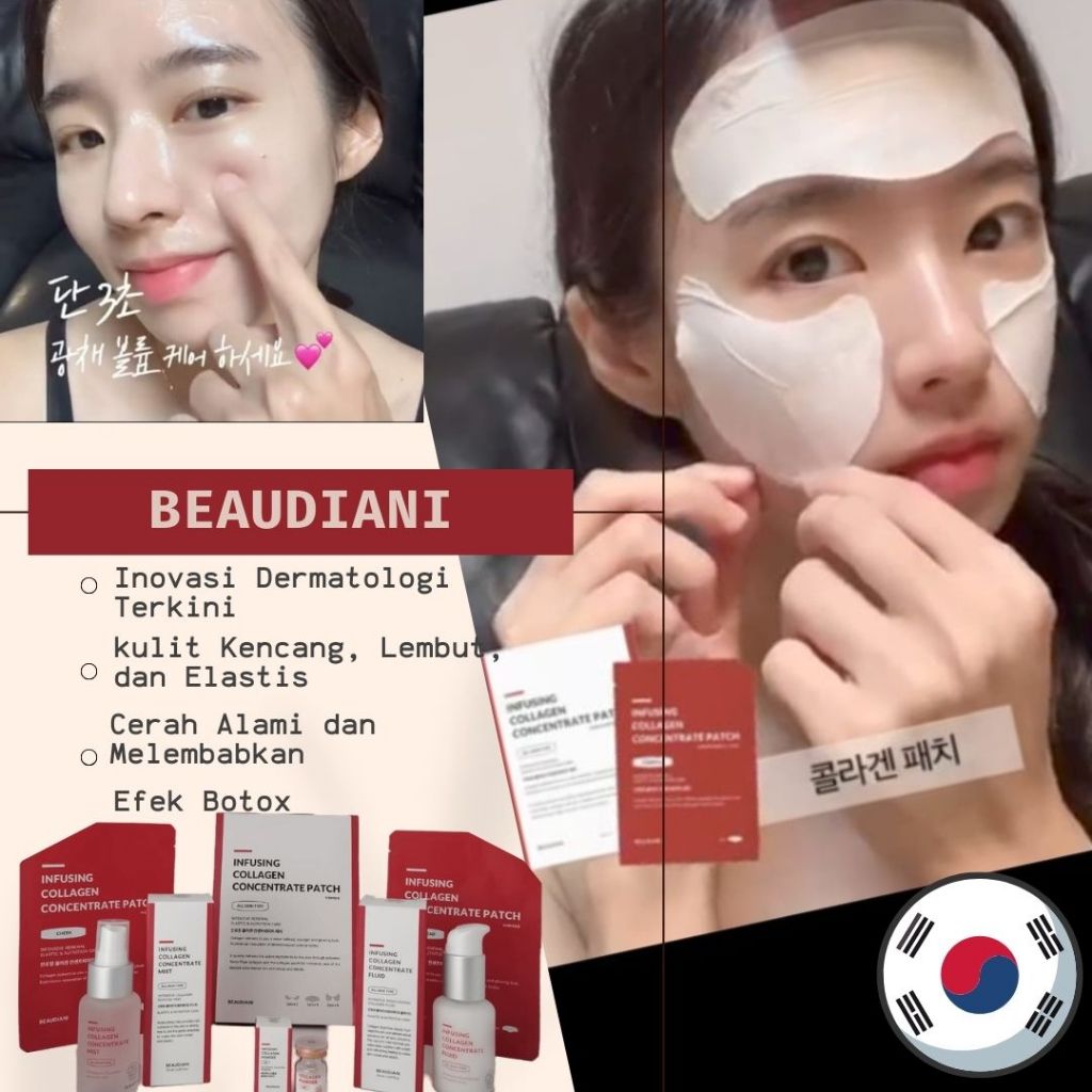 COLAGEN FILM BEAUDIANI COLLAGEN KOREA patçh efek botox Anti aging auto cerah melembabkan anti kerut