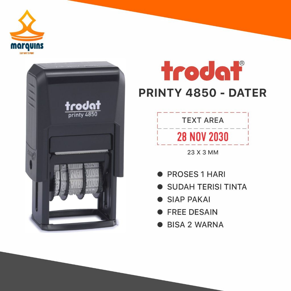 

Stempel Trodat Tanggal 4850 | Stempel Expired | Stempel Cocok Untuk Usaha | Stempel Warna | Stempel Otomatis | Kualitas Premium